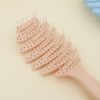 Flexible Curved Vent Hair Brush Detangler with Pointed Tail Handle comb